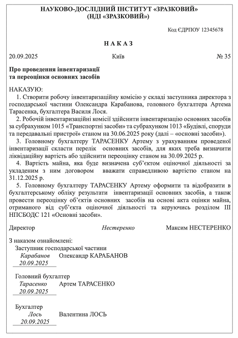 переоцінка основних засобів