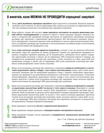 7 корисних шпаргалок закупівельника