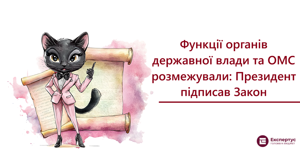 Функції органів державної влади та ОМС розмежували: Президент підписав Закон