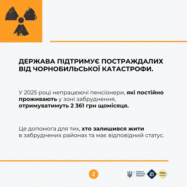 Як держава підтримує постраждалих від чорнобильської катастрофи