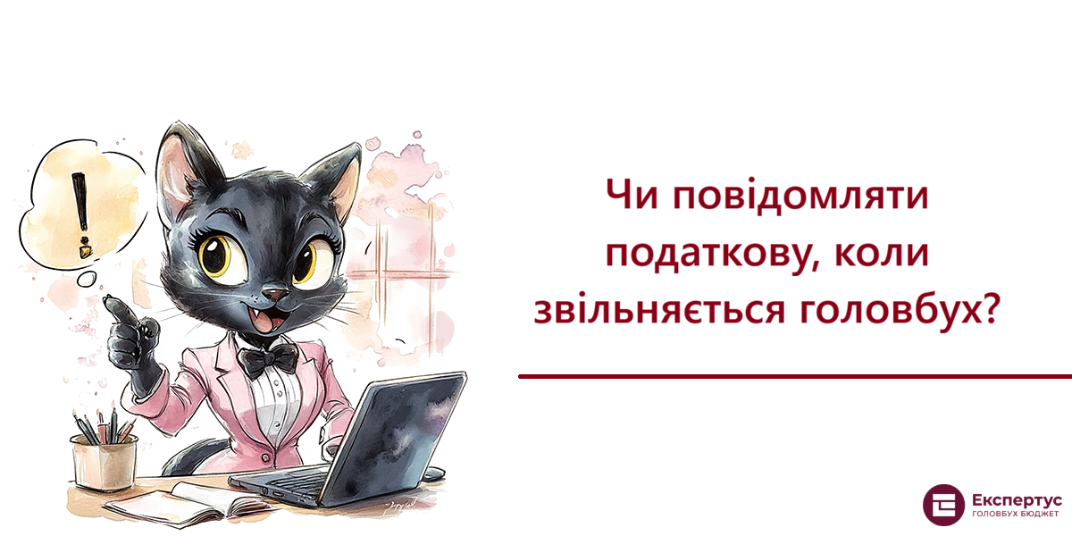 Чи повідомляти податкову, коли звільняється головбух