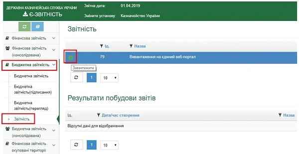 Інструкція подання АС «Є-Звітність» до Казначейства