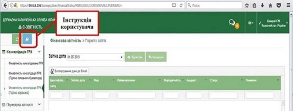 Інструкція подання АС «Є-Звітність» до Казначейства