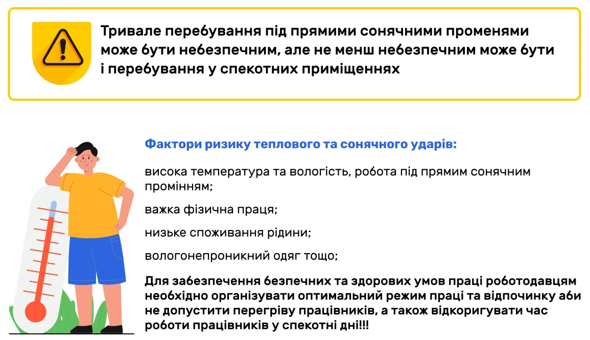 Як запобігти перегріванню працівників на роботі