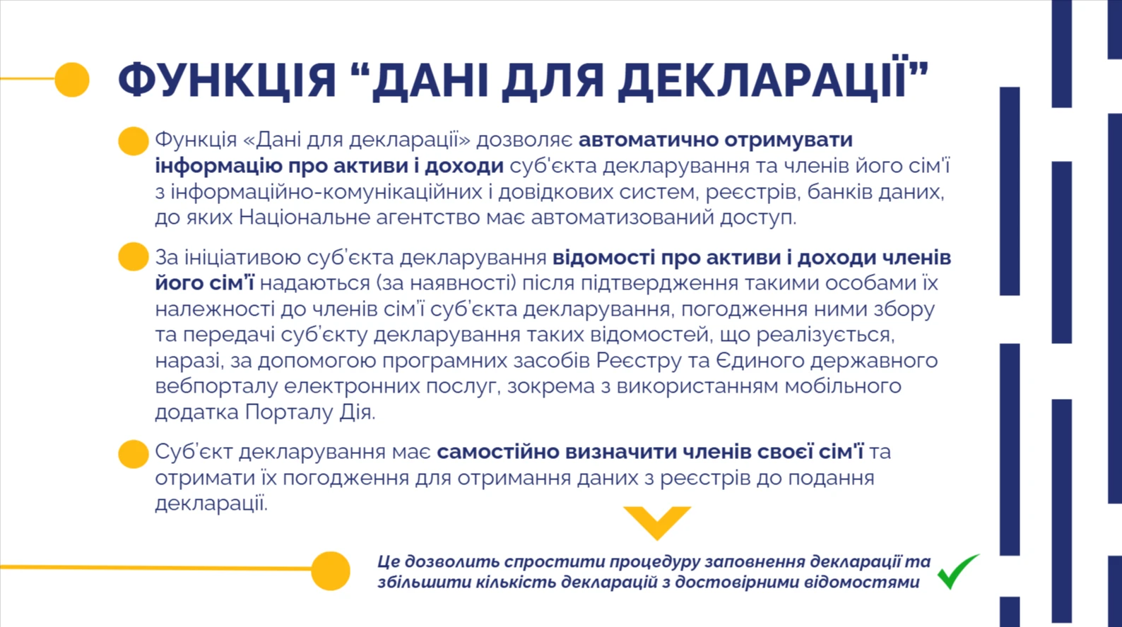 Функція дані для декларації