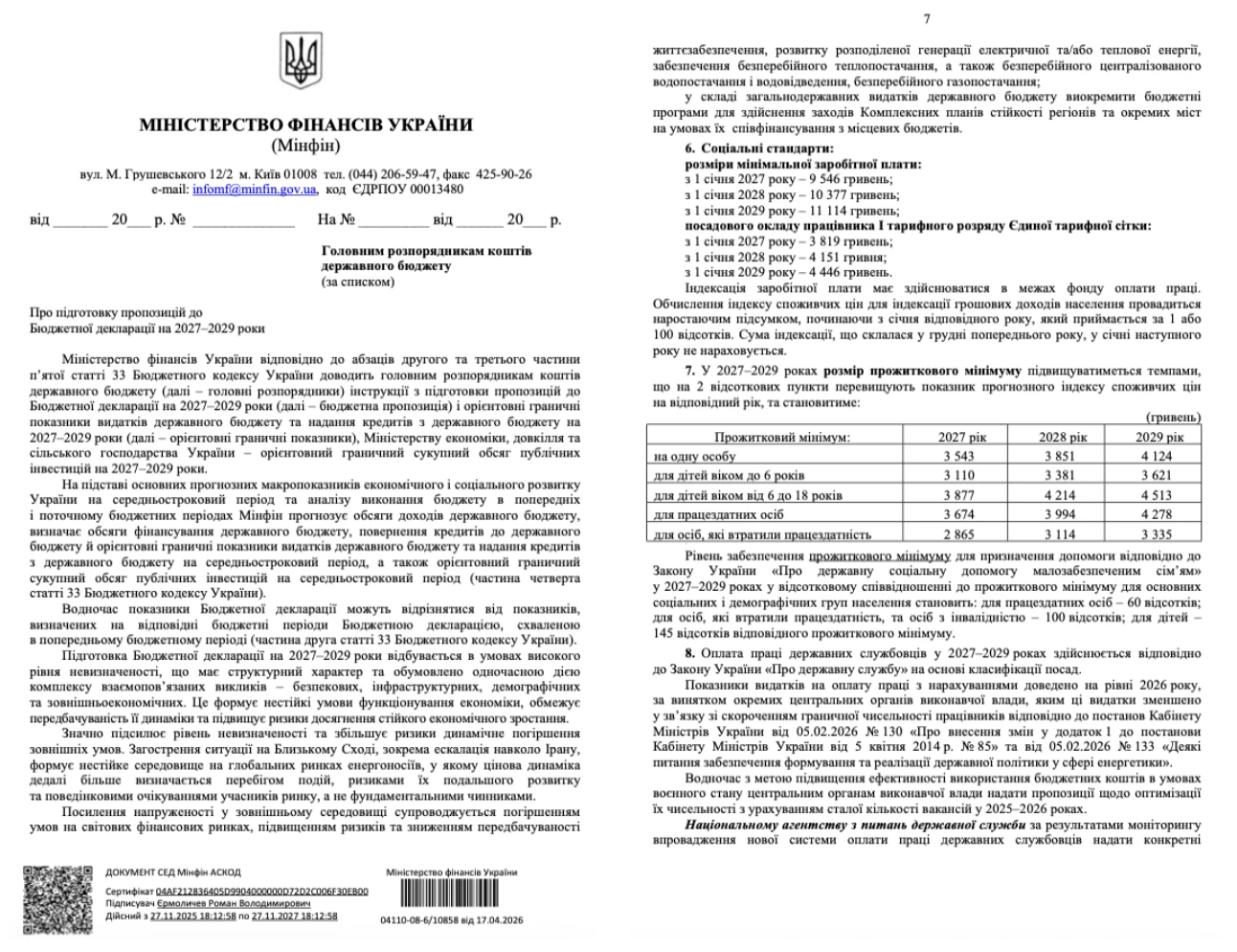 Лист Мінфіну від 17.04.2026 № 04110-08-6/10858