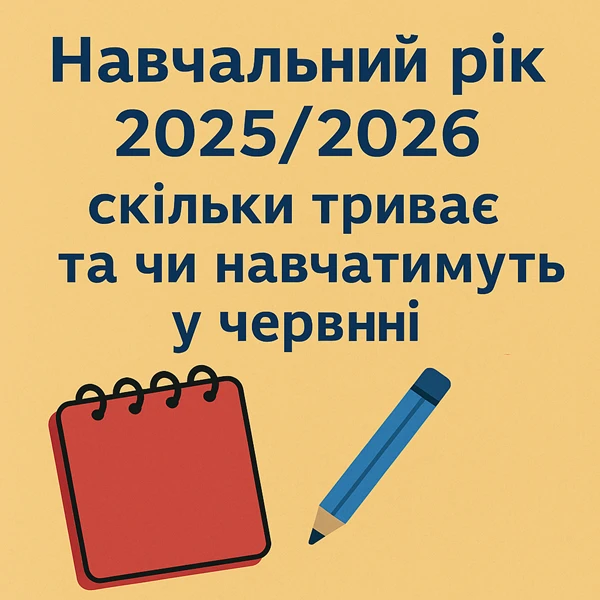 Навчальний рік 2025/2026: скільки триває та чи навчатимуть у червні
