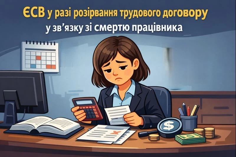 ЄСВ у разі розірвання трудового договору у зв’язку зі смертю працівника