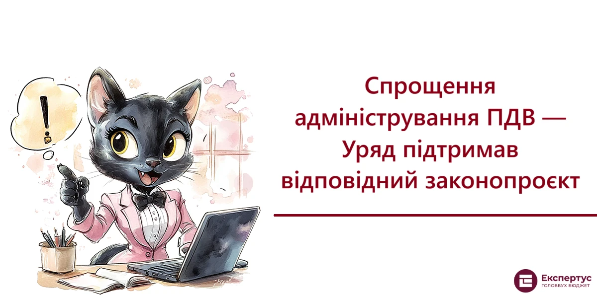 Спрощення адміністрування ПДВ — Уряд підтримав відповідний законопроєкт