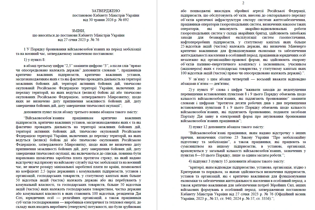 Зарплатний поріг для заброньованих збільшили: що змінила постанова № 692