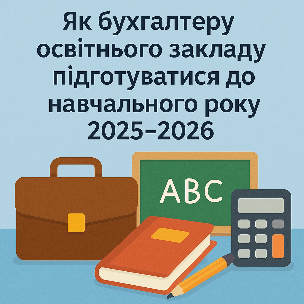 Як бухгалтеру освітнього закладу підготуватися до навчального року 2025-2026