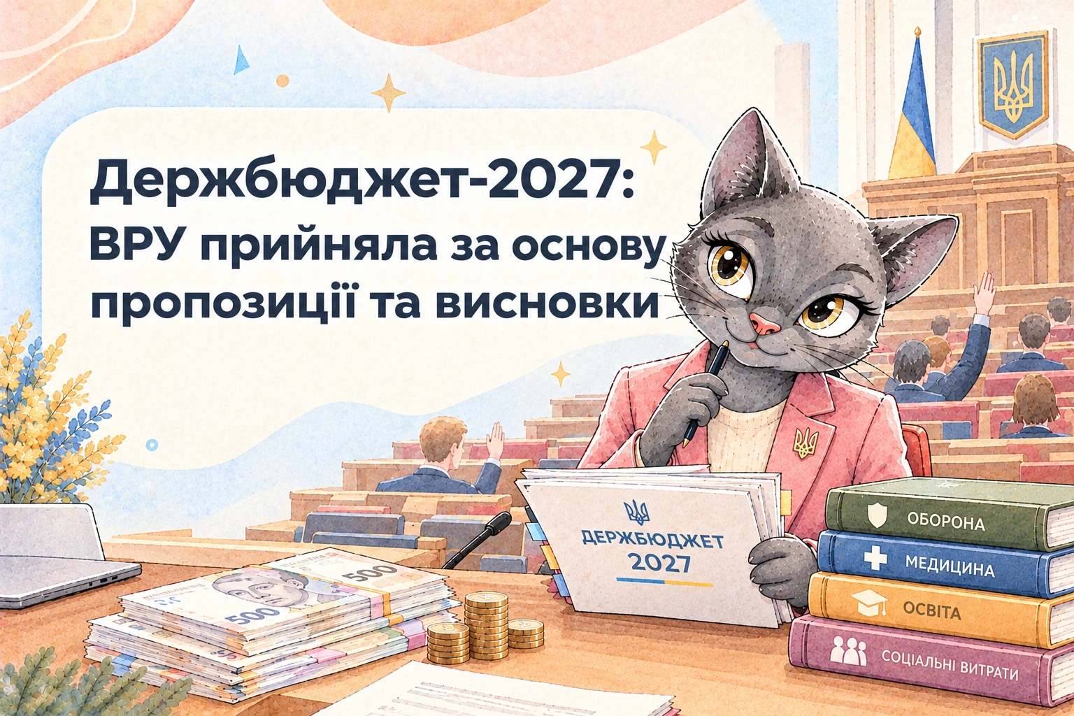 Держбюджет-2027: ВРУ прийняла за основу пропозиції та висновки