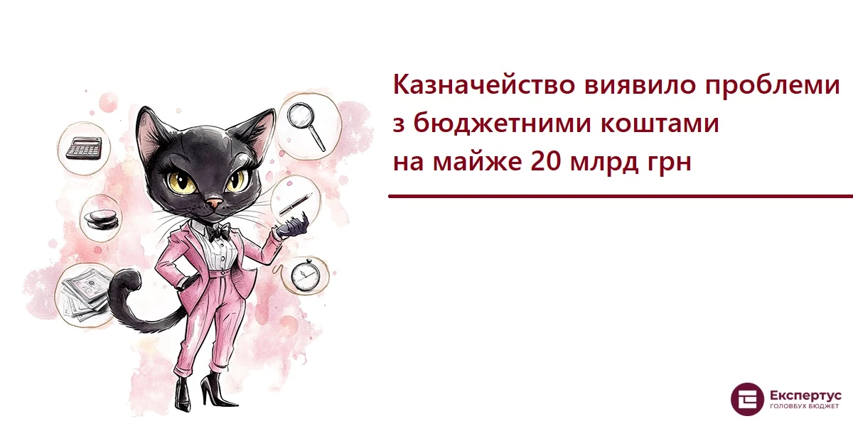 Казначейство виявило проблеми з бюджетними коштами на майже 20 млрд грн