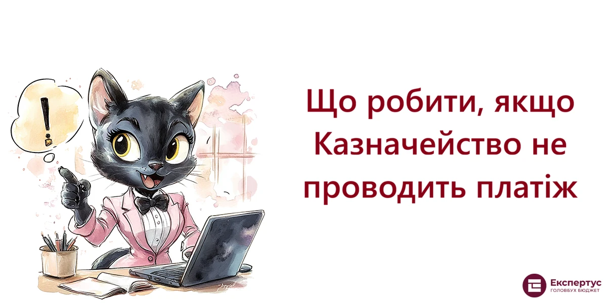 Що робити, якщо Казначейство не проводить платіж
