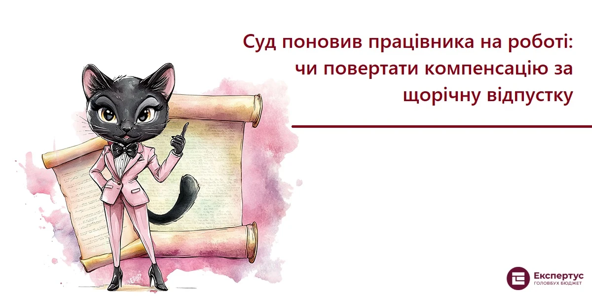 Суд поновив працівника на роботі: чи повертати компенсацію за щорічну відпустку