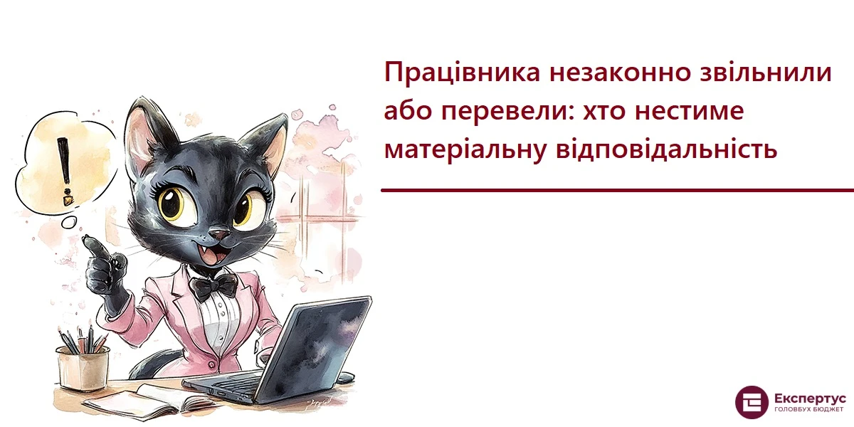 Працівника незаконно звільнили або перевели: хто нестиме матеріальну відповідальність