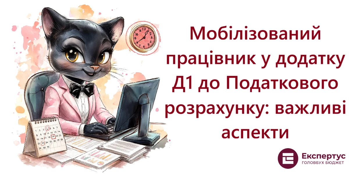 Мобілізований працівник у додатку Д1 до Податкового розрахунку: важливі аспекти