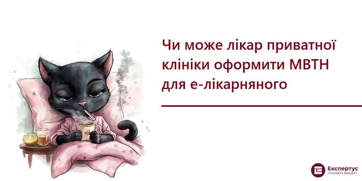 Чи може лікар приватної клініки оформити МВТН для е-лікарняного