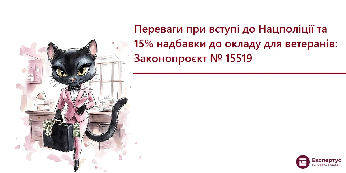 Переваги при вступі до Нацполіції та 15% надбавки до окладу для ветеранів: Законопроєкт № 15519