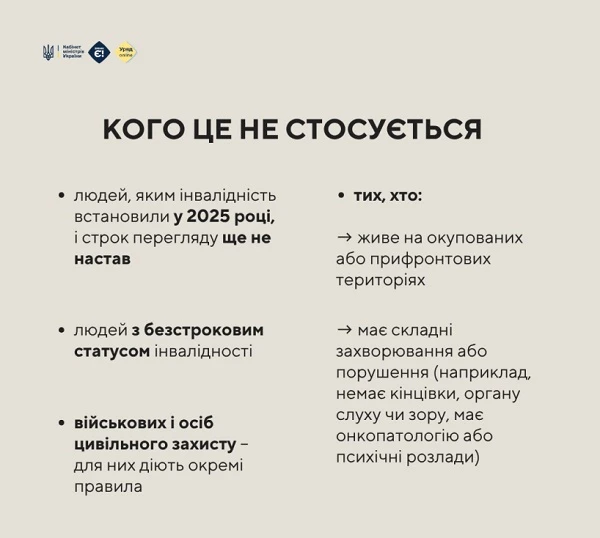 Хто має пройти повторне оцінювання інвалідності