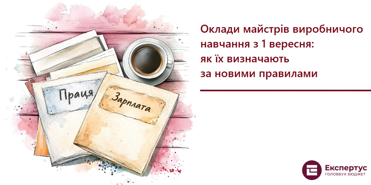 Оклади майстрів виробничого навчання з 1 вересня: як їх визначають за новими правилами