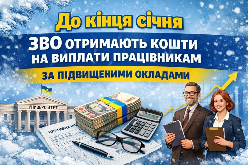 До кінця січня ЗВО отримають кошти на виплати працівникам за підвищеними окладами