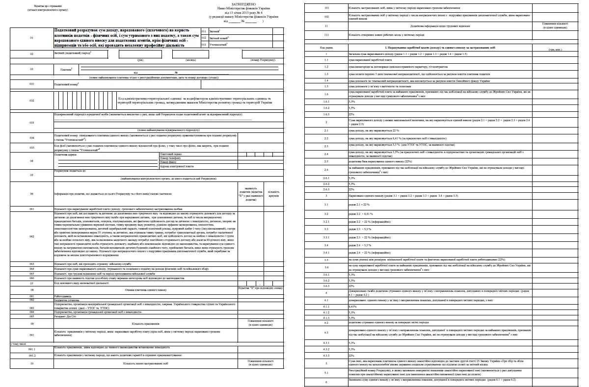 Нова форма Податкового розрахунку 2026