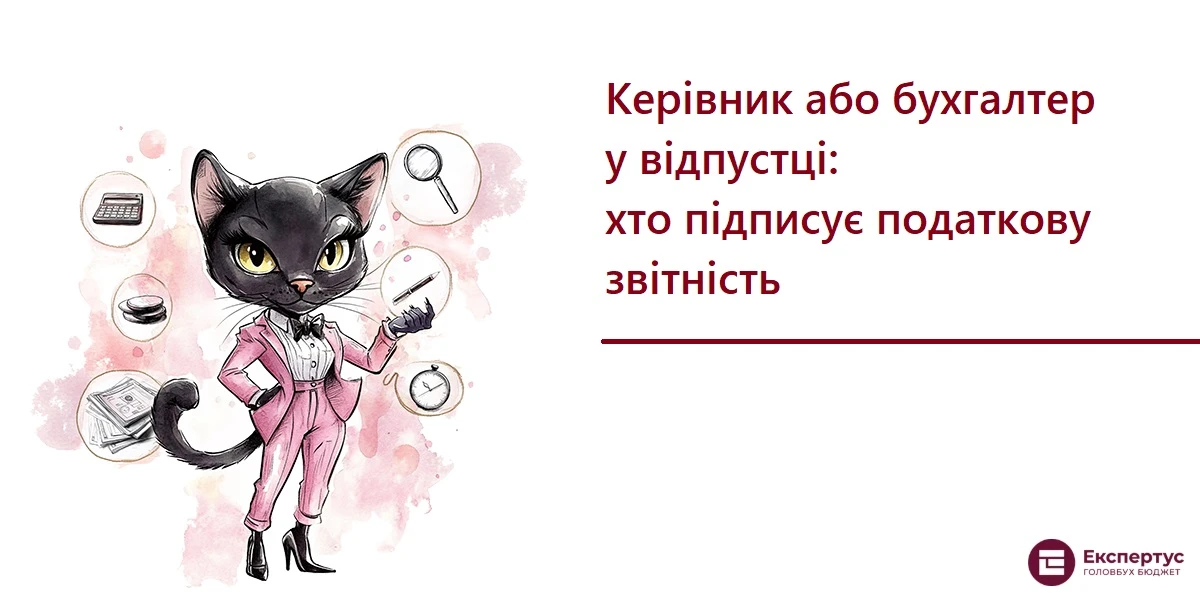 Керівник або бухгалтер у відпустці: хто підписує податкову звітність