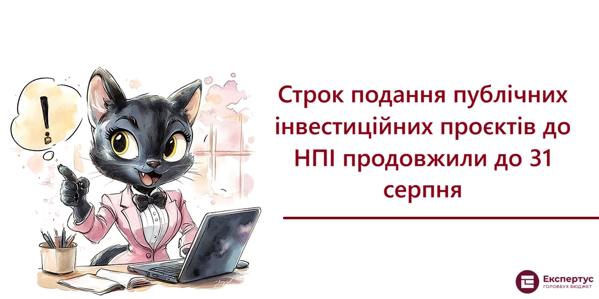 Строк подання публічних інвестиційних проєктів до НПІ продовжили до 31 серпня