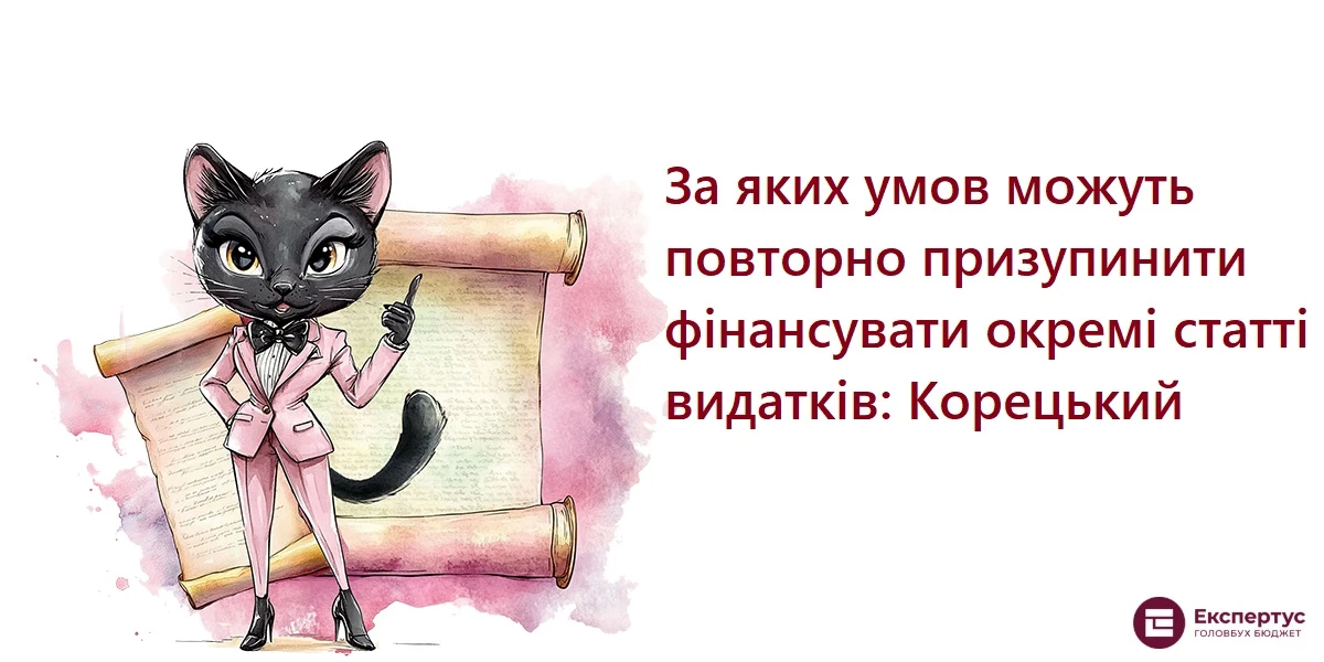 За яких умов можуть повторно призупинити фінансувати окремі статті видатків: Корецький