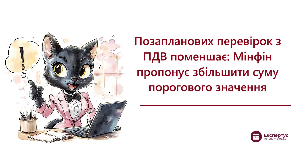 Позапланових перевірок з ПДВ поменшає: Мінфін пропонує збільшити суму порогового значення