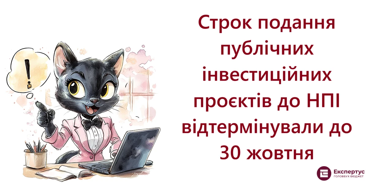 Строк подання публічних інвестиційних проєктів до НПІ відтермінували до 30 жовтня