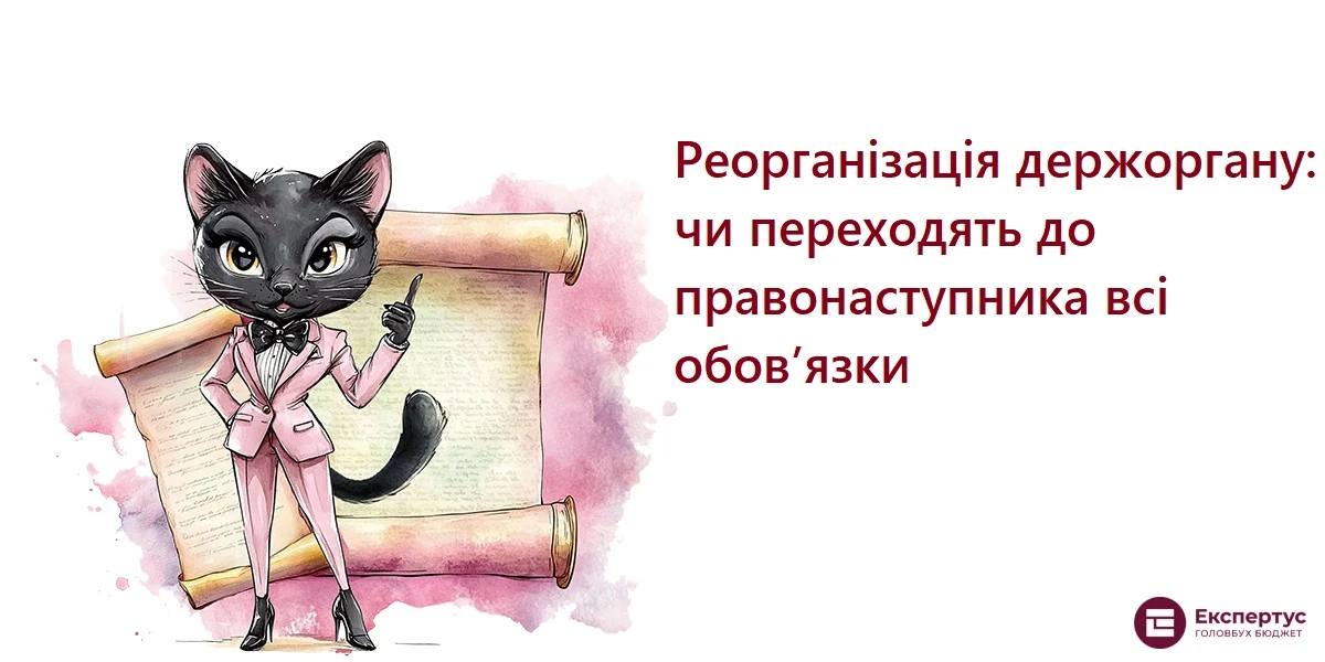 Реорганізація держоргану: чи переходять до правонаступника всі обов’язки