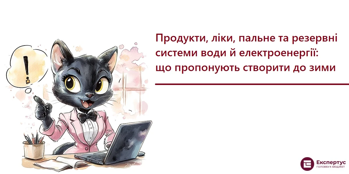 Продукти, ліки, пальне та резервні системи води й електроенергії: що пропонують створити до зими