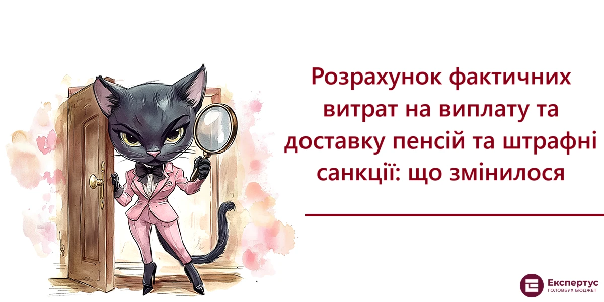 Розрахунок фактичних витрат на виплату та доставку пенсій та штрафні санкції: що змінилося