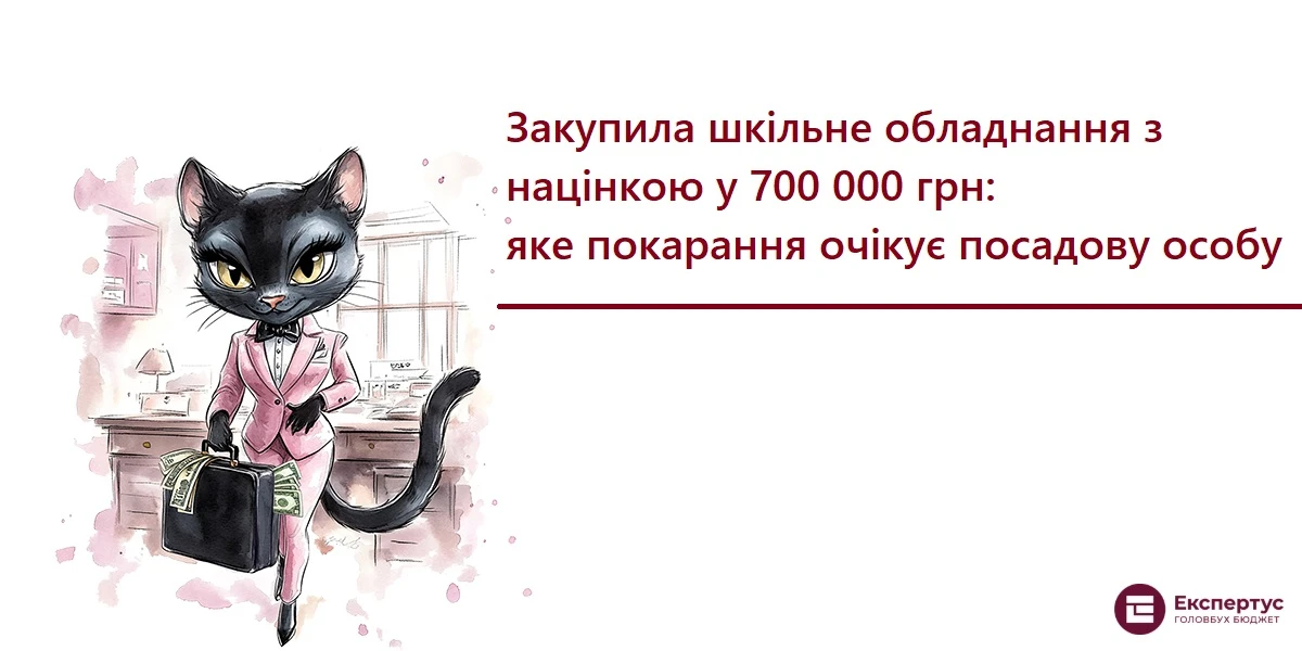 Закупила шкільне обладнання з націнкою у 700 000 грн: яке покарання очікує посадову особу