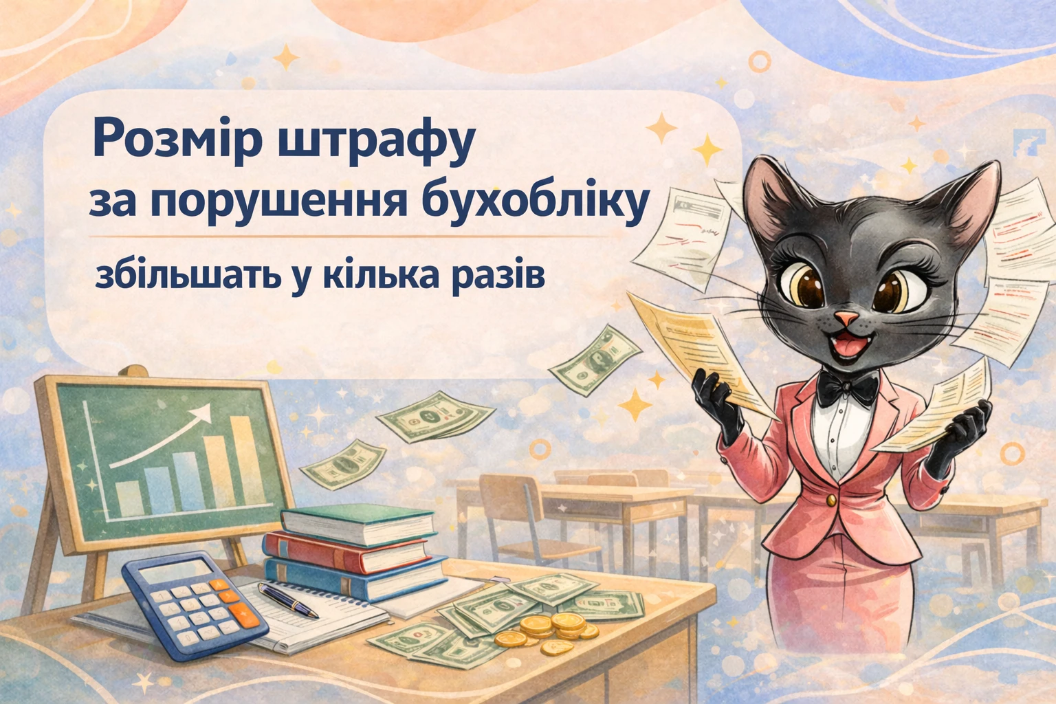 Розмір штрафу за порушення бухобліку збільшать у кілька разів