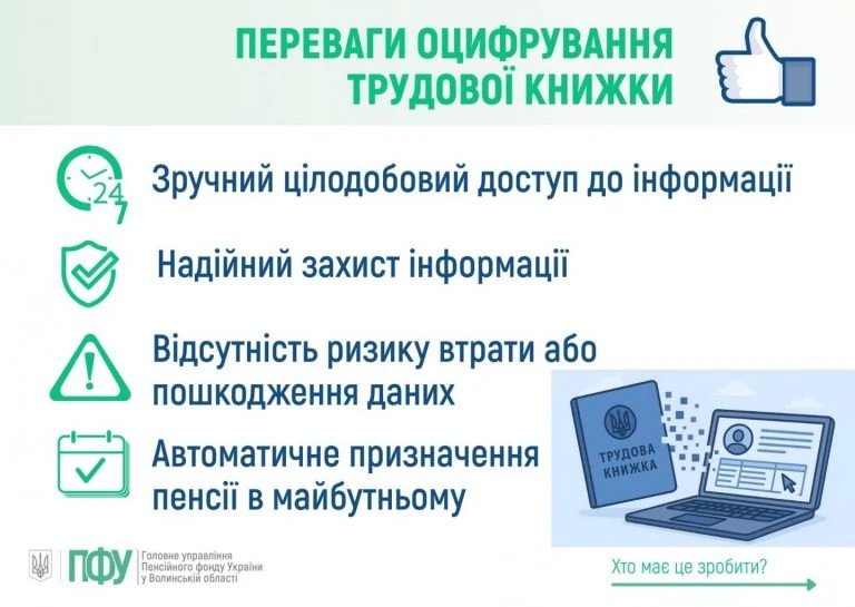 Переваги оцифрування трудової книжки