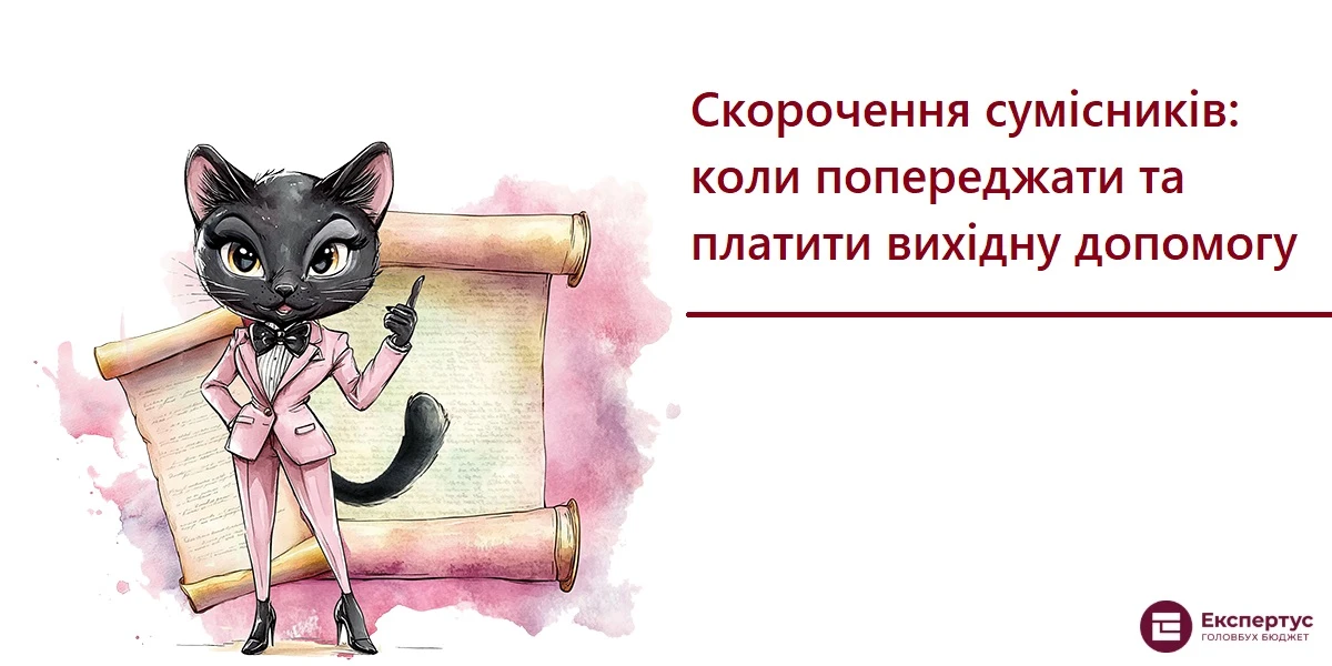 Скорочення сумісників: коли попереджати та платити вихідну допомогу