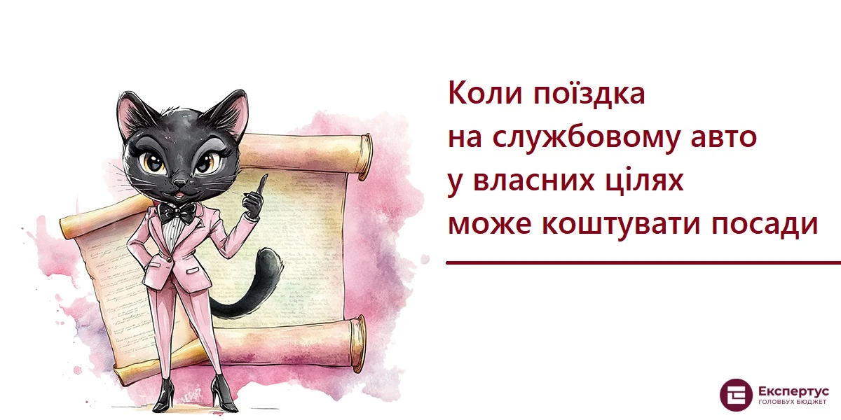 Коли поїздка на службовому авто у власних цілях може коштувати посади