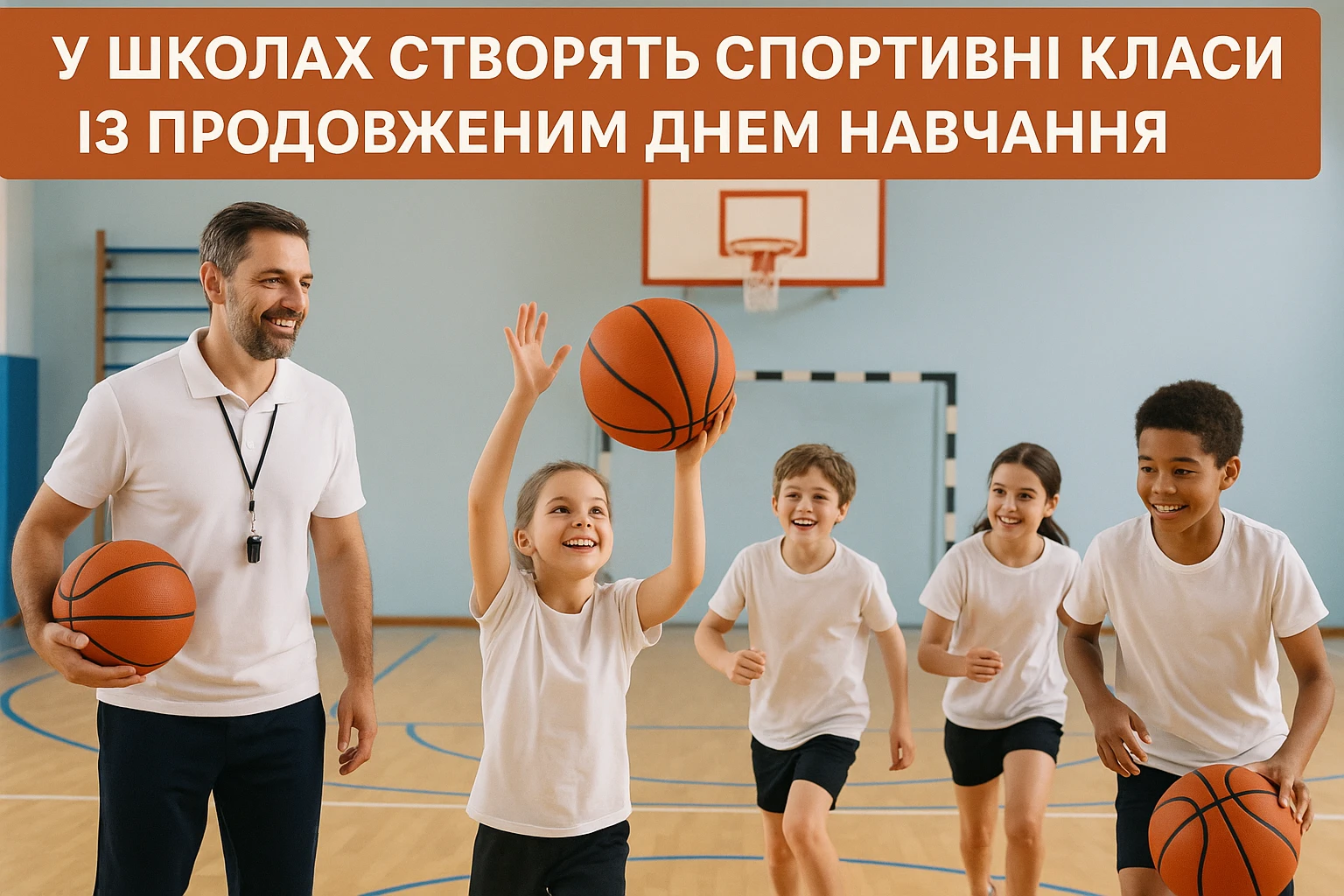 У школах створять спортивні класи із продовженим днем навчання