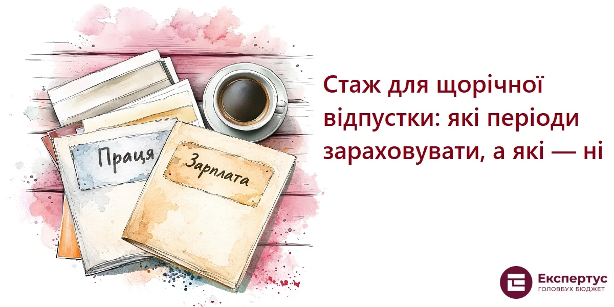 Стаж для щорічної відпустки: які періоди зараховувати, а які — ні
