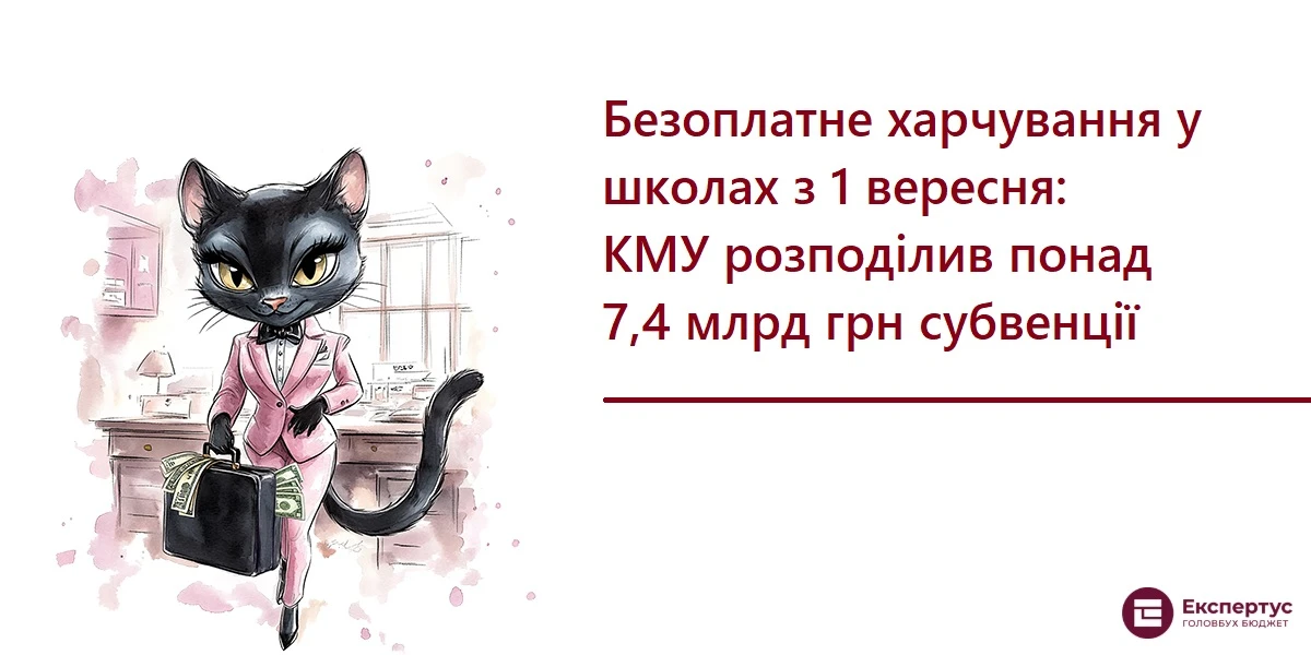 Безоплатне харчування у школах з 1 вересня: КМУ розподілив понад 7,4 млрд грн субвенції