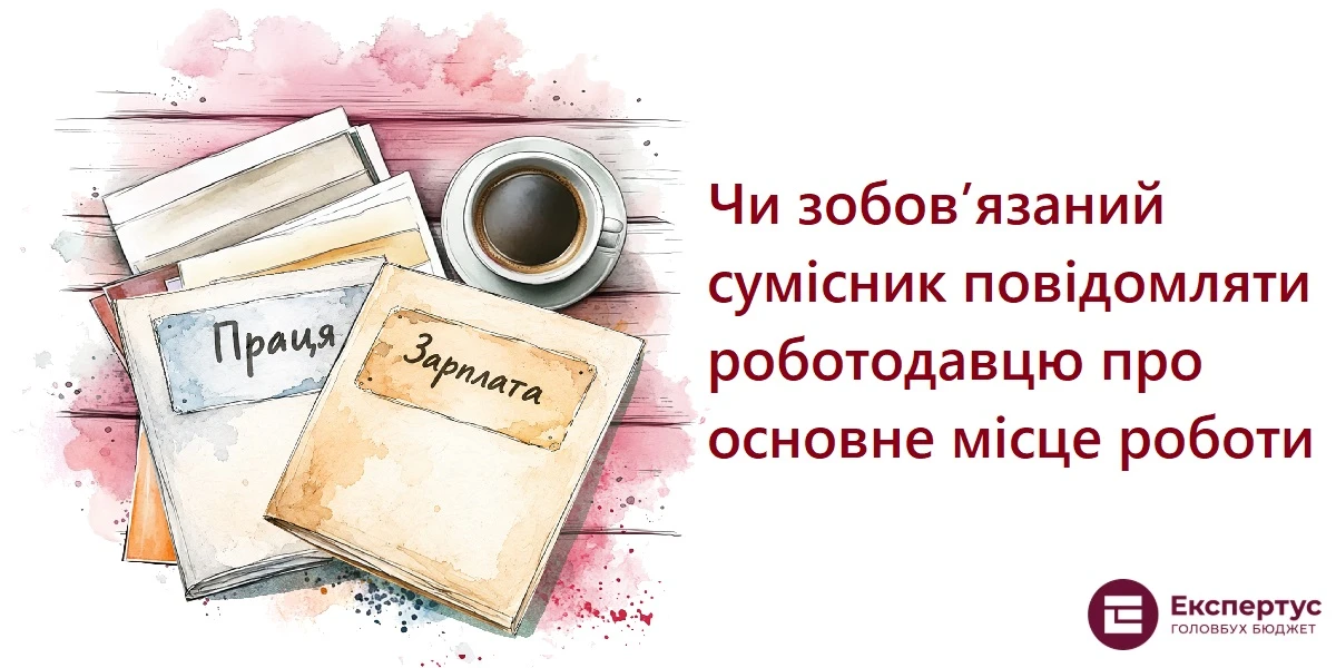 Чи зобов’язаний сумісник повідомляти роботодавцю про основне місце роботи