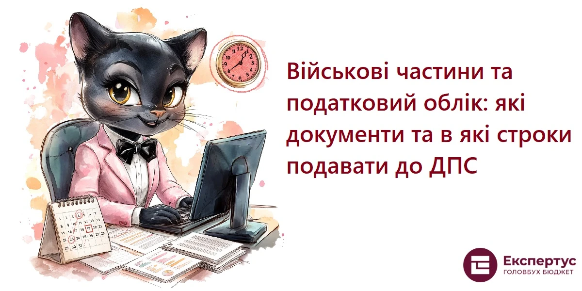 Військові частини та податковий облік: які документи та в які строки подавати до ДПС