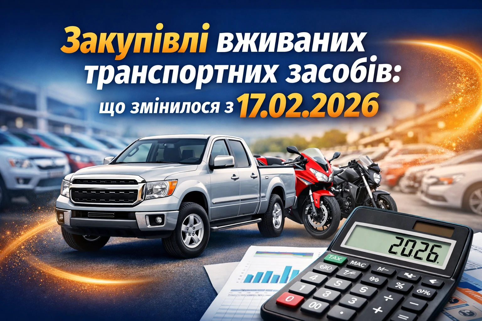 Закупівлі вживаних транспортних засобів: що змінилося з 17.02.2026