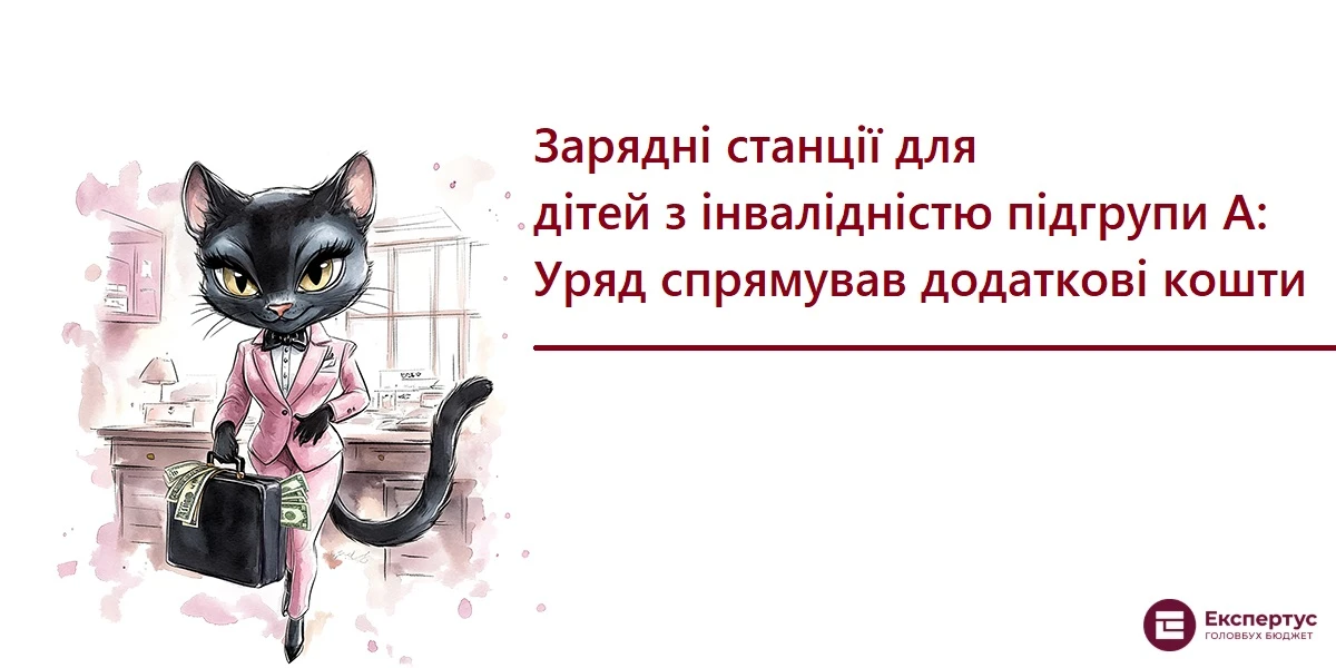 Зарядні станції для дітей з інвалідністю підгрупи А: Уряд спрямував додаткові кошти