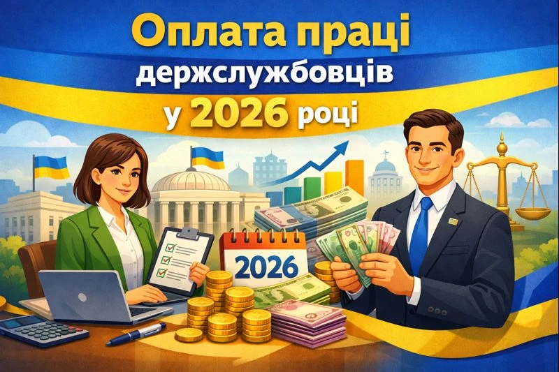 Оплата праці держслужбовців у 2026 році
