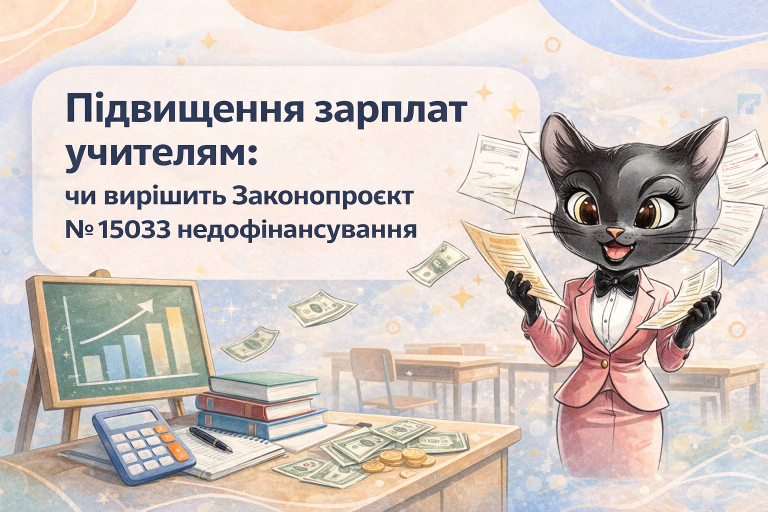 Підвищення зарплат учителям: чи вирішить Законопроєкт № 15033 недофінансування