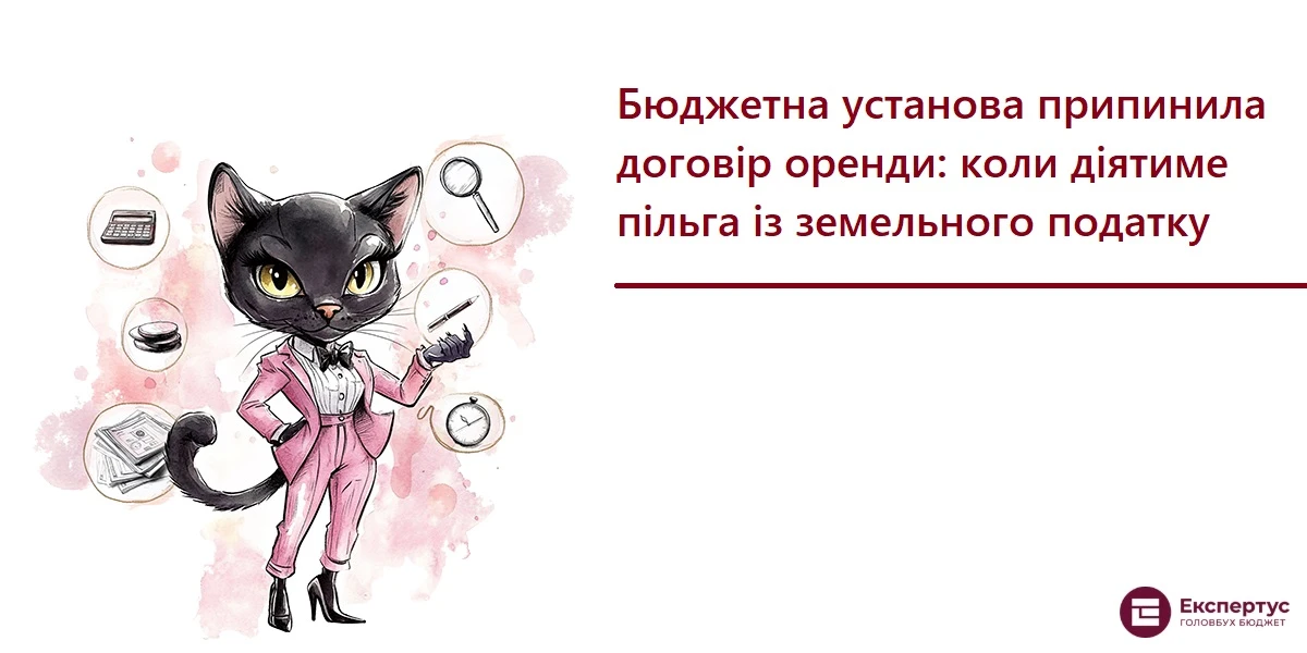 Бюджетна установа припинила договір оренди: коли діятиме пільга із земельного податку